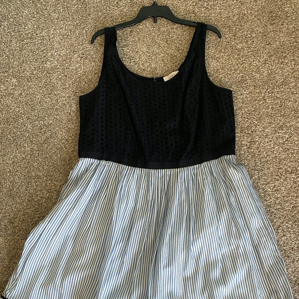 Loft, Sundress, Size 12, Back zipper
